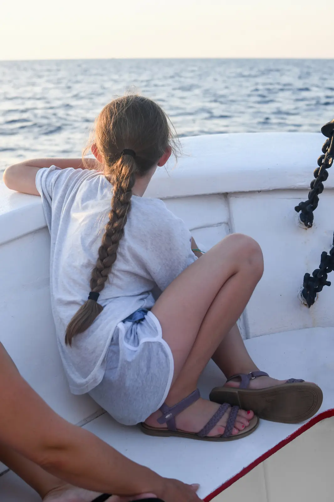 Guest enjoying the view from the bow